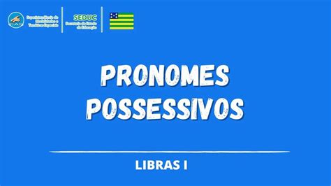 Pronomes Possessivos YouTube