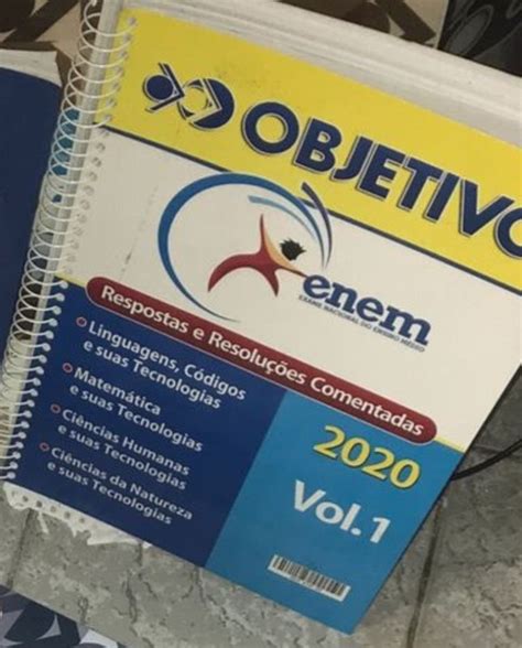 Apostila Vestibular E Tabelas Livro Objetivo Nunca Usado