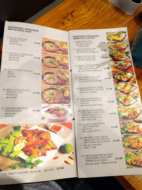 Menu At Phood Vietnamese Restaurant Chatswood Chatswood