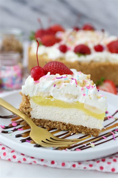 No Bake Banana Split Pie Food Fanatic