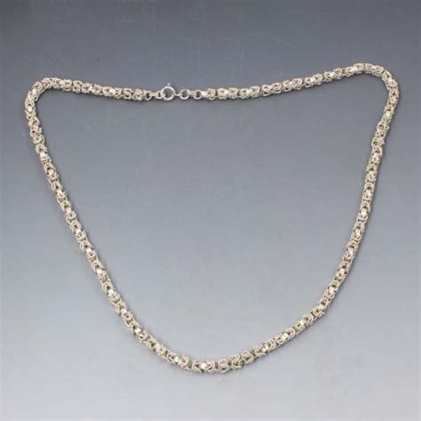 Sterling Silver Rope Chain Necklace 50 Cm