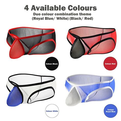 Duo Colour Rear See Thru Men Brief Men Underwear Men Bikini G String Thong Men S Fashion