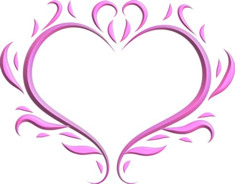 Pink Heart Frame Pngs For Free Download