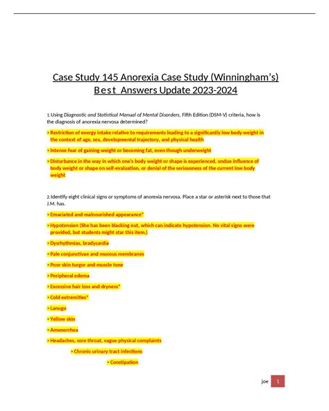 Winningham And Preusser Case Study 89 Answers