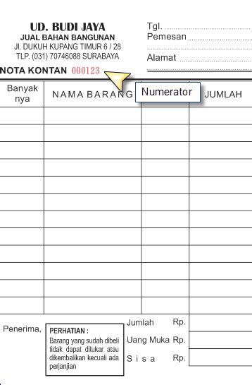 Detail Contoh Nota Pembelian Atk Koleksi Nomer 33