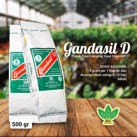 Jual Gandasil D Gram Pupuk Daun Lengkap Fase Vegetatif Kab