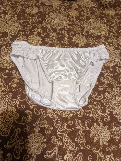 Vintage Vanity Fair Satin With Lace Bikini Panties Si Gem