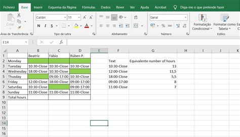 How To Sum Hours Of A Work Schedulle With Tex On It Microsoft Qanda