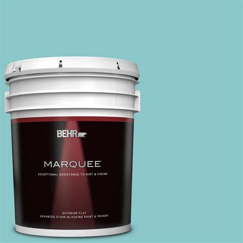 Behr Marquee Gal D Embellished Blue Flat Exterior Paint And