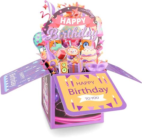 Happy Birthday Pop Up Card Unique 3d Birthday T Box