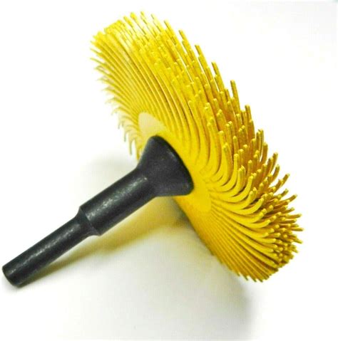 Jts 3m Radial Bristle Disc 3 80 Grit Yellow With 14 Mandrel 6