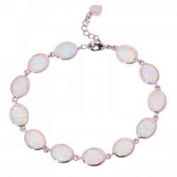 Браслет с опалом в серебре | купить, цена, отзывы