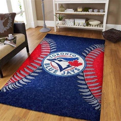 Toronto Blue Jays Area Rug Baseball Logo Living Room And Bed Room Nousty