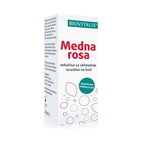 Biovitalis Medna Rosa Ml Ljekarne Plantak