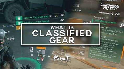 The Division What Is Classified Gear How To Get It In Update 1 8