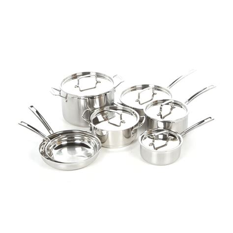 Cuisinart Multiclad Pro 12 Piece Stainless Steel Cookware Set And Reviews Wayfair