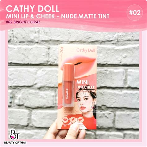 Jual Cathy Doll Mini Lip Cheek Nude Matte Tint Shopee Indonesia