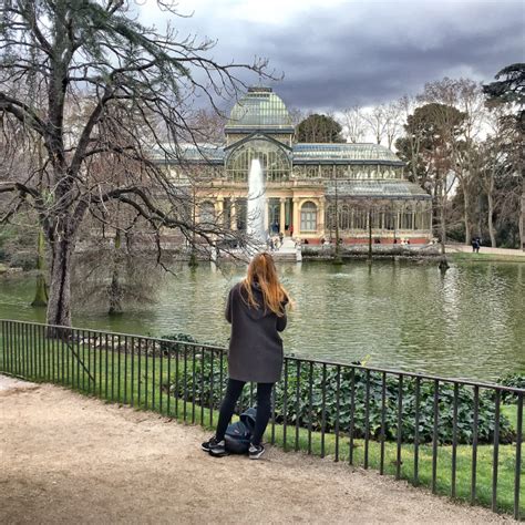 Estanque Del Palacio De Cristal Paisaje De La Luz