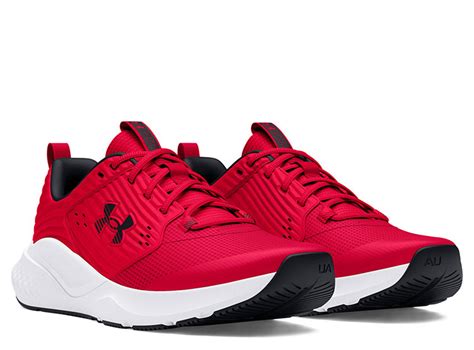 Ripley ZAPATILLAS CUERO HOMBRE UNDER ARMOUR TRAINING ROJO CHARGED