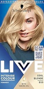 Schwarzkopf Live Intense Lightener Permanent Blonde Bleach Hair Dye With Brightening Oil