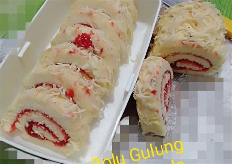 Resep Bolu Gulung Selai Strawberry Oleh Leni Agustina Cookpad