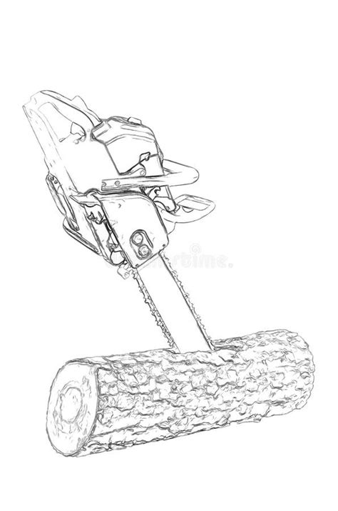 Stihl Chainsaw Coloring Pages Sketch Coloring Page