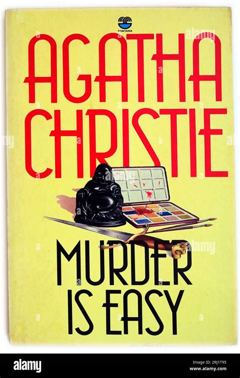 Murder is Easy - Book cover - A Novel by Agatha Christie Stock Photo - Alamy