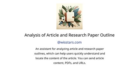 Analysis Of Article And Research Paper Outline Gpts Features And