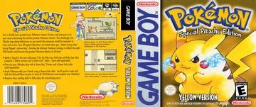 Pok Mon Yellow Version Special Pikachu Edition Gb The Cover Project