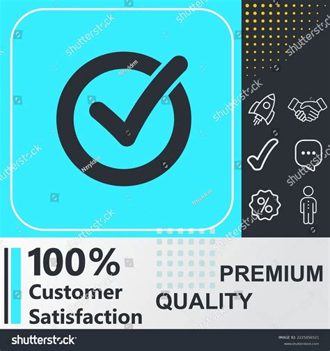 Checklist Button Icon Social Media Sign Stock Vector Royalty Free