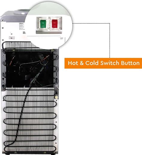 Nobel Hot Cool Two Tap Water Dispenser Free Standing With Refrigerator Hot Cold Function