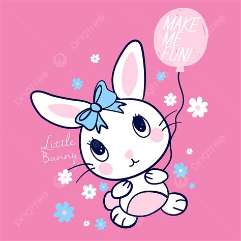 T Shirt Printing Clipart Vector Hand Drawn Cute Bunny For T Shirt