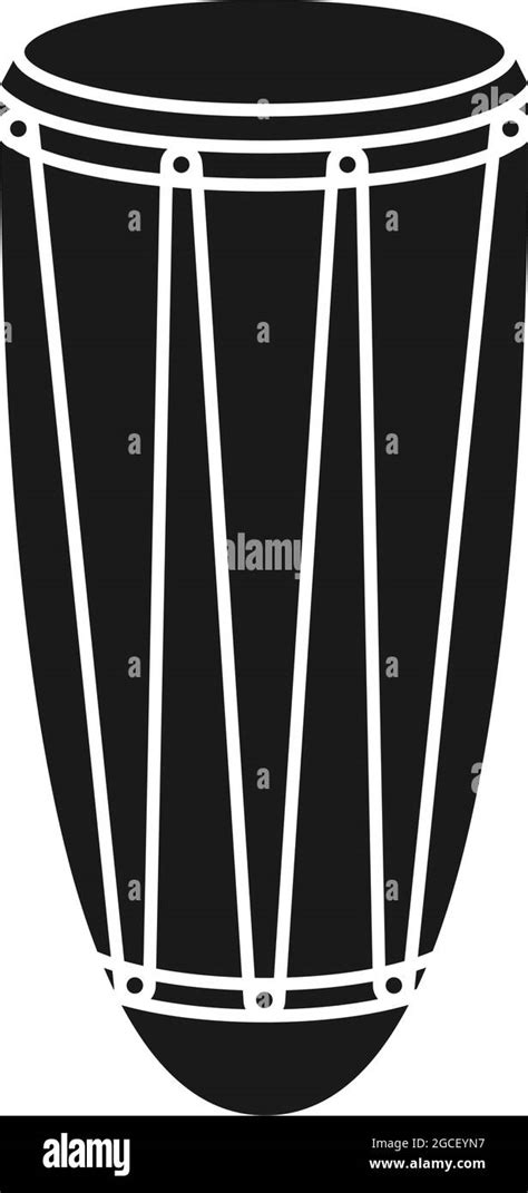 African Drum Silhouette Stock Vector Images Alamy