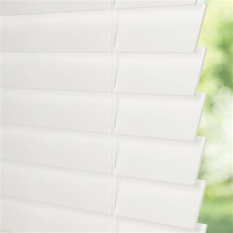 Levolor Trim Go 2 In Cordless White Faux Wood Room Darkening Blinds Common 35 In Actual 34 5