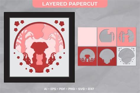 Pet Lover D Layered Papercut Svg Graphic By Syaid Narindra Creative