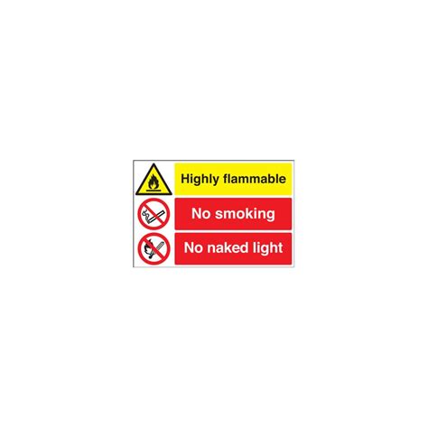 Danger Highly Flammable No Smoking No Naked Lights X Mm Rp