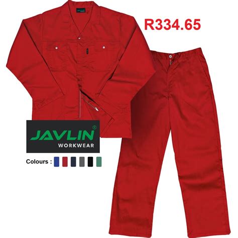 Javelin Red Conti Suit Overalls J54 100 Cotton Taurus Workwear