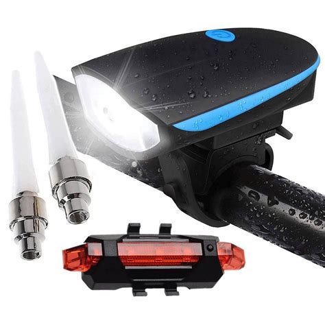 ontrack led cycle front light  horn  tail light  led tyre