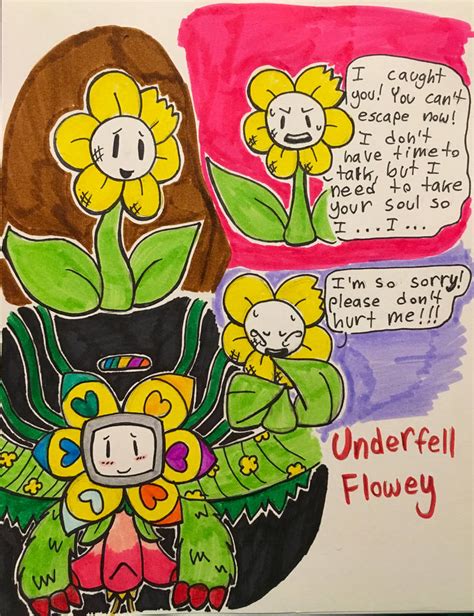 Underfell Flowey By Cyberfell On Deviantart