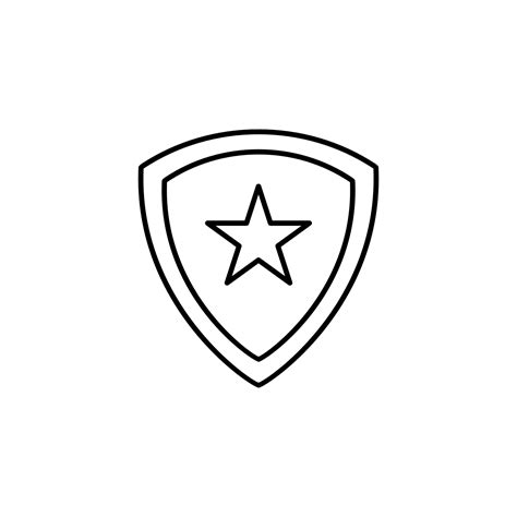 shield winner star vector icon illustration  vector art