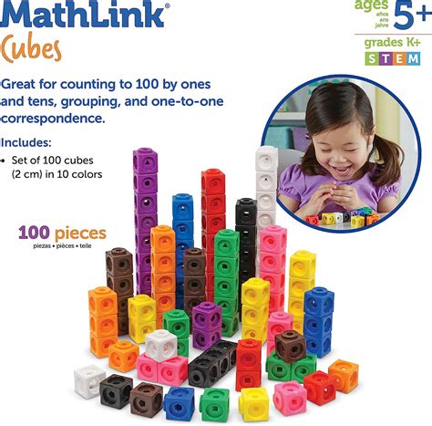 Learning Resources Mathlink Cubes Set Of 100 Toyster Singapore