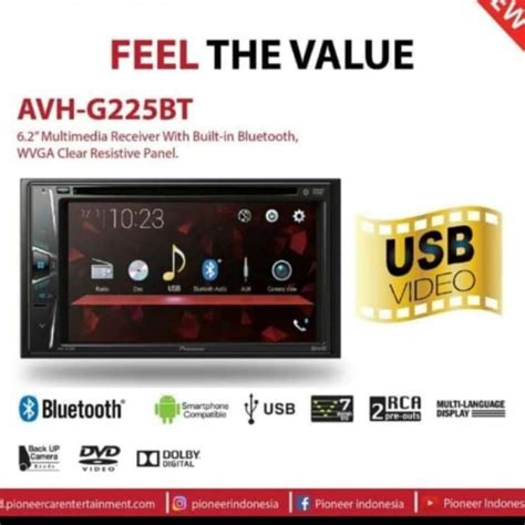 Jual Pioneer avhg225bt - pioneer avh-g225bt - pioneer avh225bt - avh225 ...