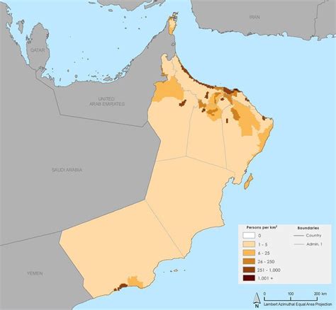 Densidad De Población En Omán Recortes De Oriente Medio