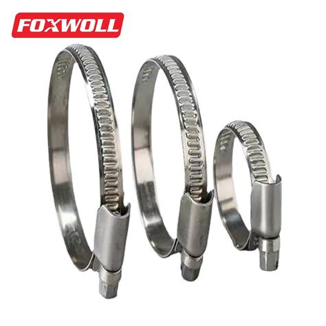 Embossed Worm Gear Hose Clamps Foxwoll