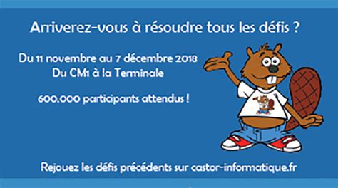 Concours Castor Informatique Circonscription De Dole Nord