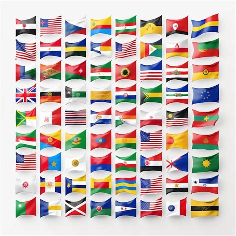 Premium Photo All Countries Flag With Transparent Background