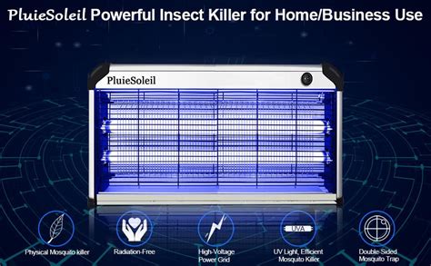 Pluiesoleil Indoor Electrical Insect Fly Killer With W Attracting