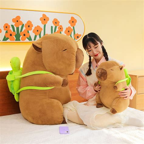 Gấu bông Capybara Balo Rùa Gấu bông Chuột lang size lớn Gấu Bông Hot Trend Lazada vn