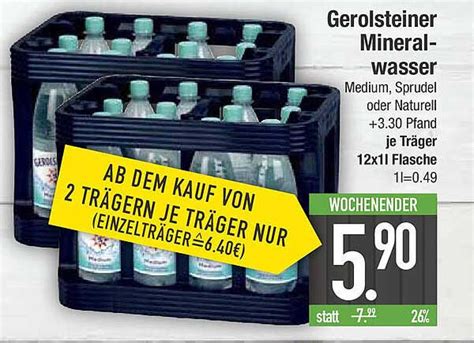 Gerolsteiner Mineralwasser Angebot Bei E Center Prospekte De