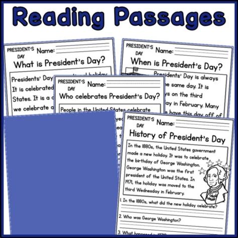 President Day Reading Comprehension Article And Questions